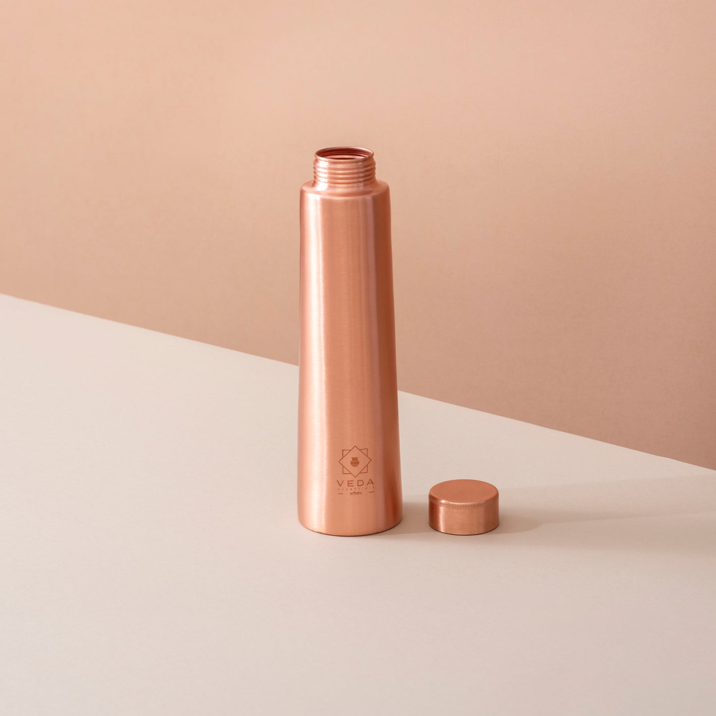 Handcrafted Pure Copper Water Bottle with Print