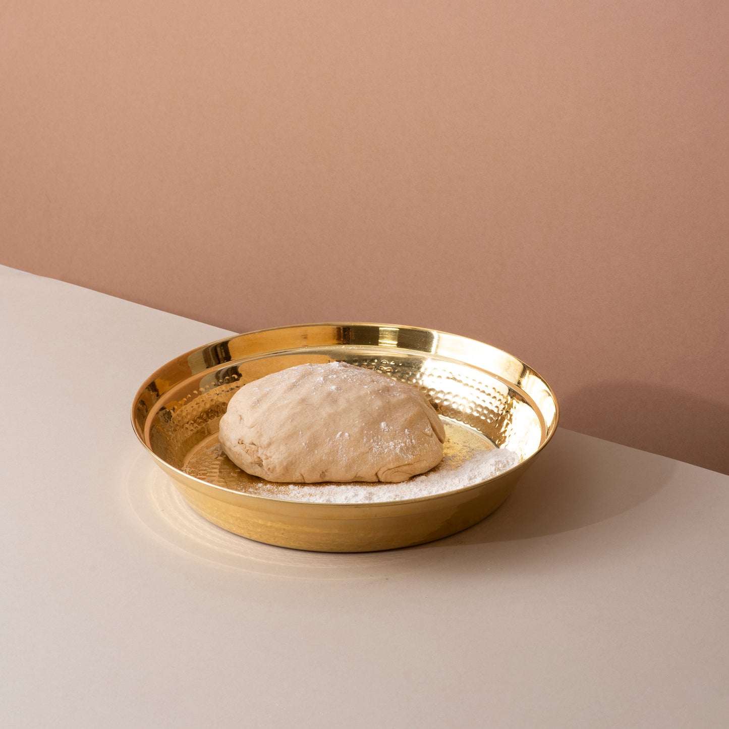 100% Pure Brass Paraat for Atta Kneading • Durable & Easy to Clean (पीतल का परात)