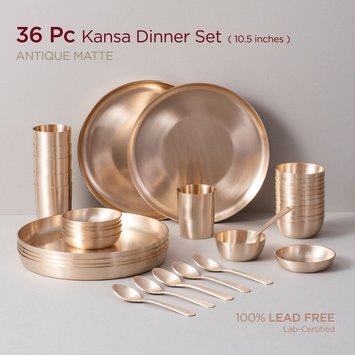 36-Piece Kansa Dinner Set