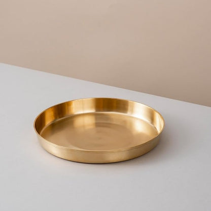 6-Piece Pure Brass Dinner Set with Tin Coating (पीतल का डिनर सेट)