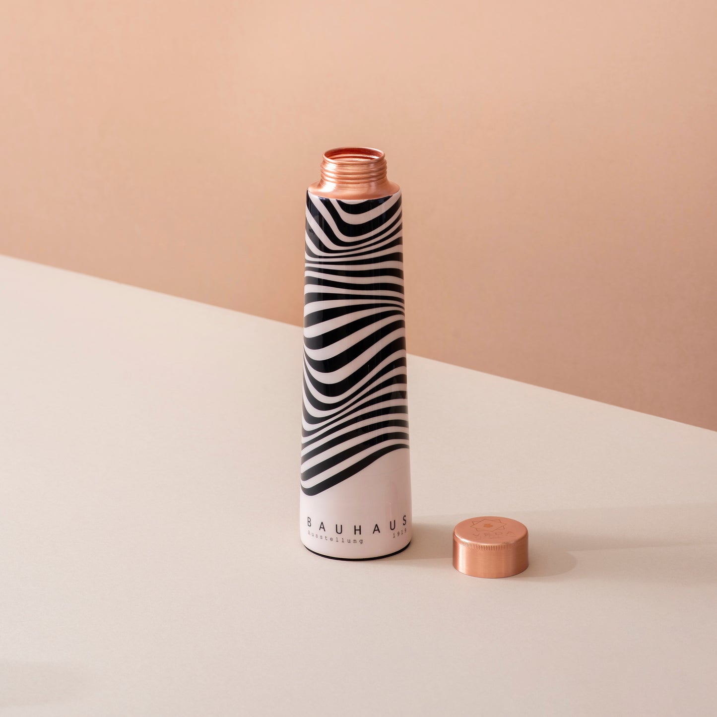 Handcrafted Pure Copper Water Bottle with Print