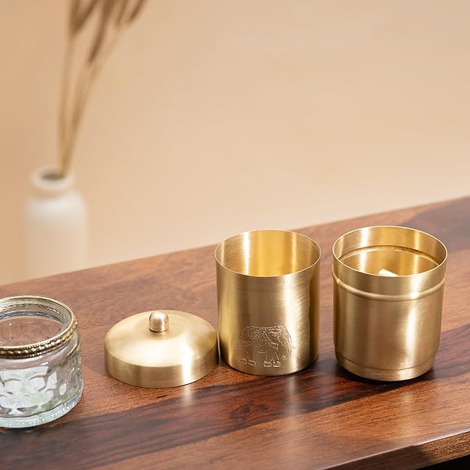 Handcrafted Brass Drip Coffee Brewer • South Indian Filter Coffee Experience (पीतल का कॉफ़ी मेकर)