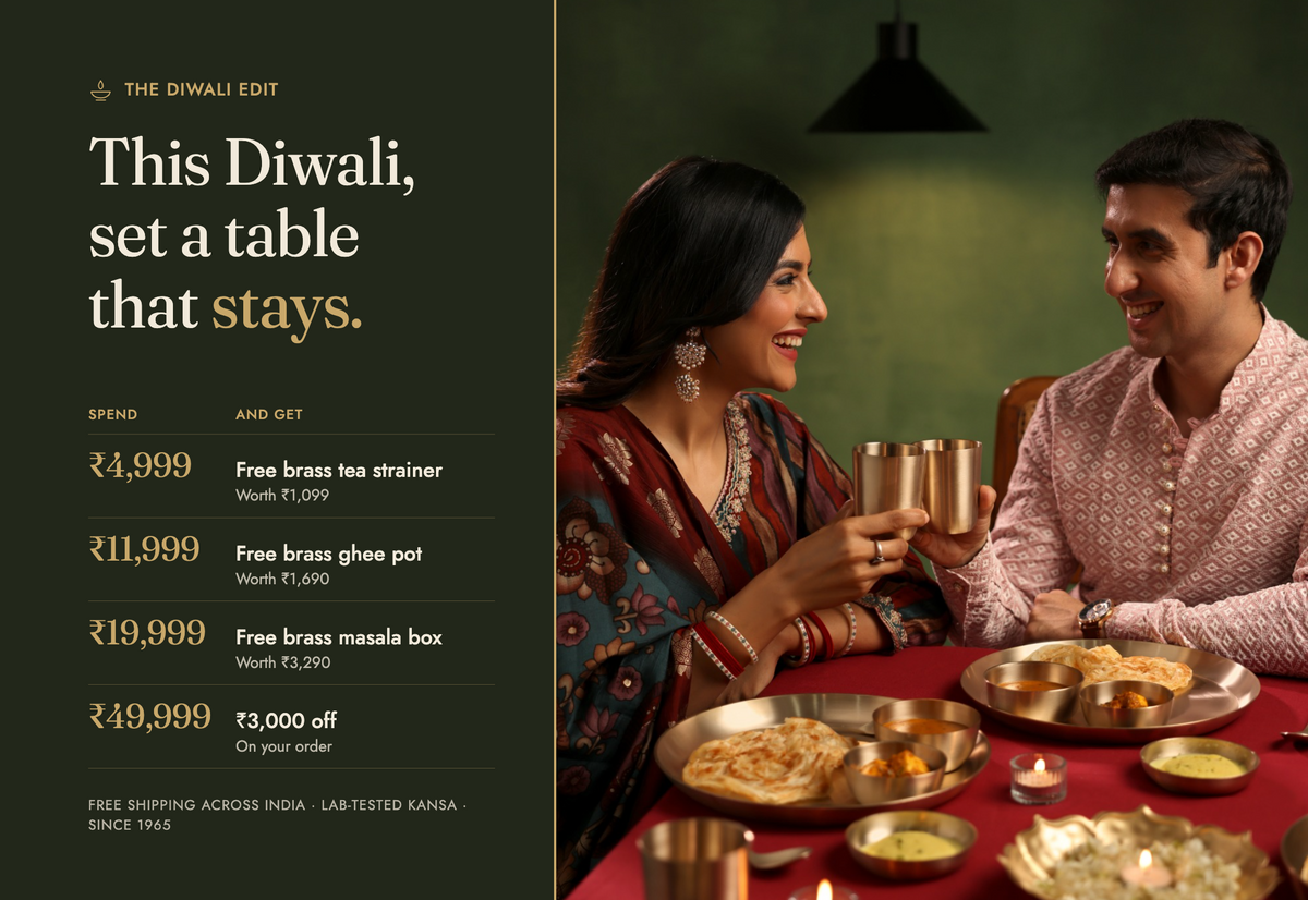 Set the Festive Table in Kansa.