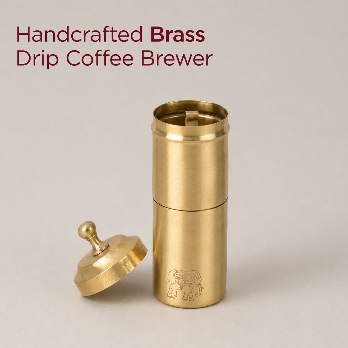 Brass Drip Coffee Brewer