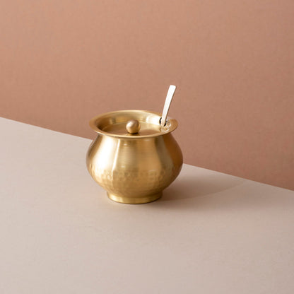 Pure Brass Ghee Pot with Tin Coating (पीतल का घी पॉट)