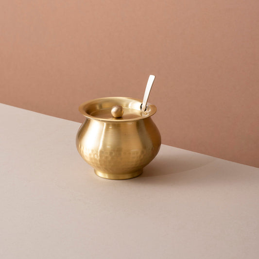 Pure Brass Ghee Pot with Tin Coating (पीतल का घी पॉट)