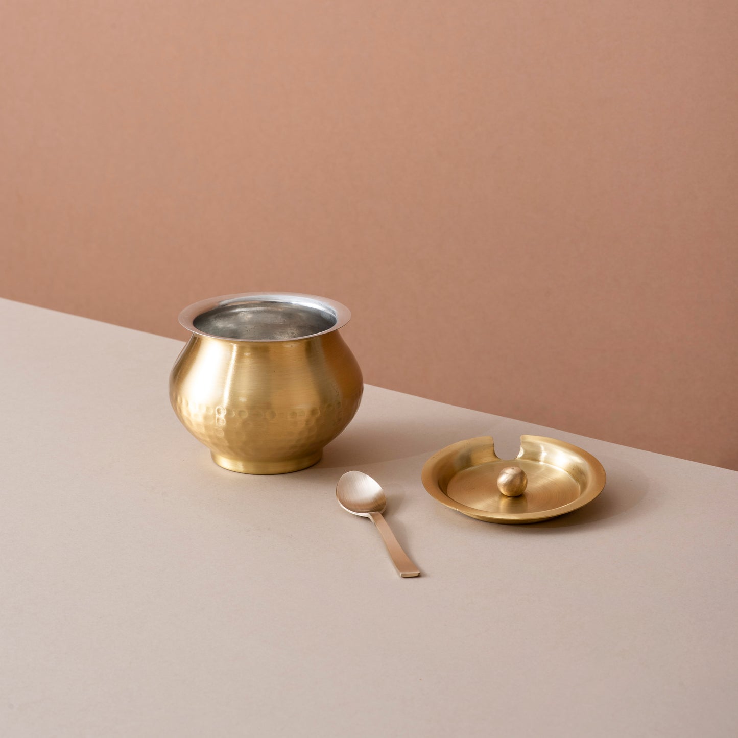 Pure Brass Ghee Pot with Tin Coating (पीतल का घी पॉट)
