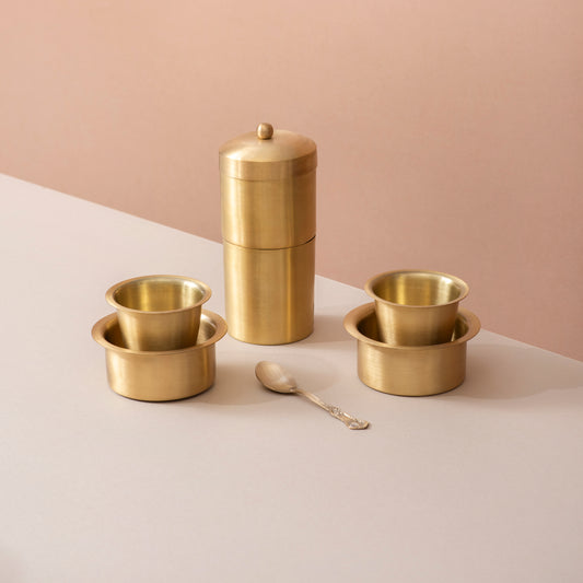 Filter Coffee Brewer with Dabra Set of 2 and Spoon