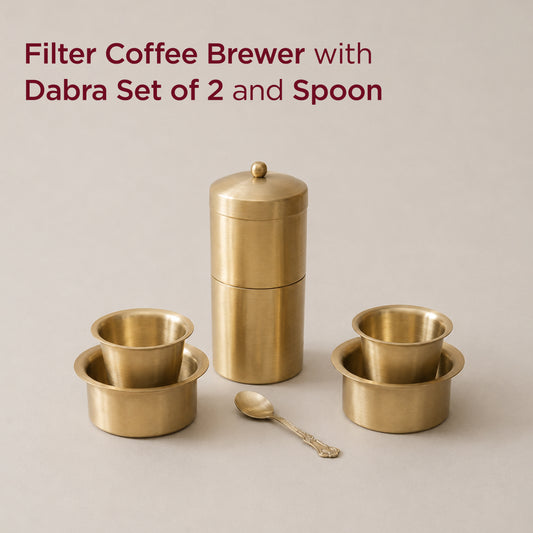 Filter Coffee Brewer with Dabra Set of 2 and Spoon