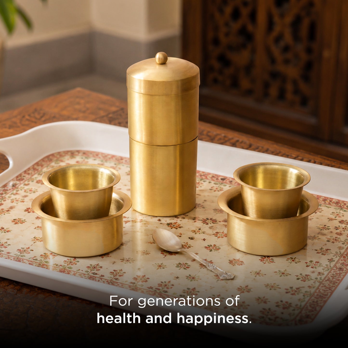 Filter Coffee Brewer with Dabra Set of 2 and Spoon