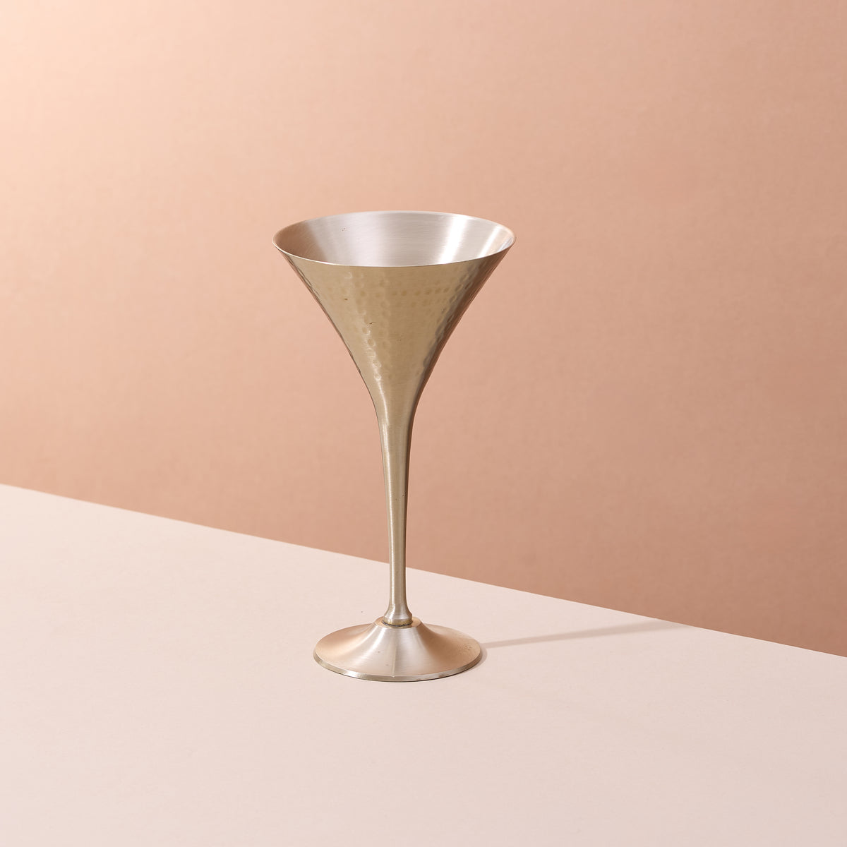 Brass Martini Glasses with Tin Lining detail