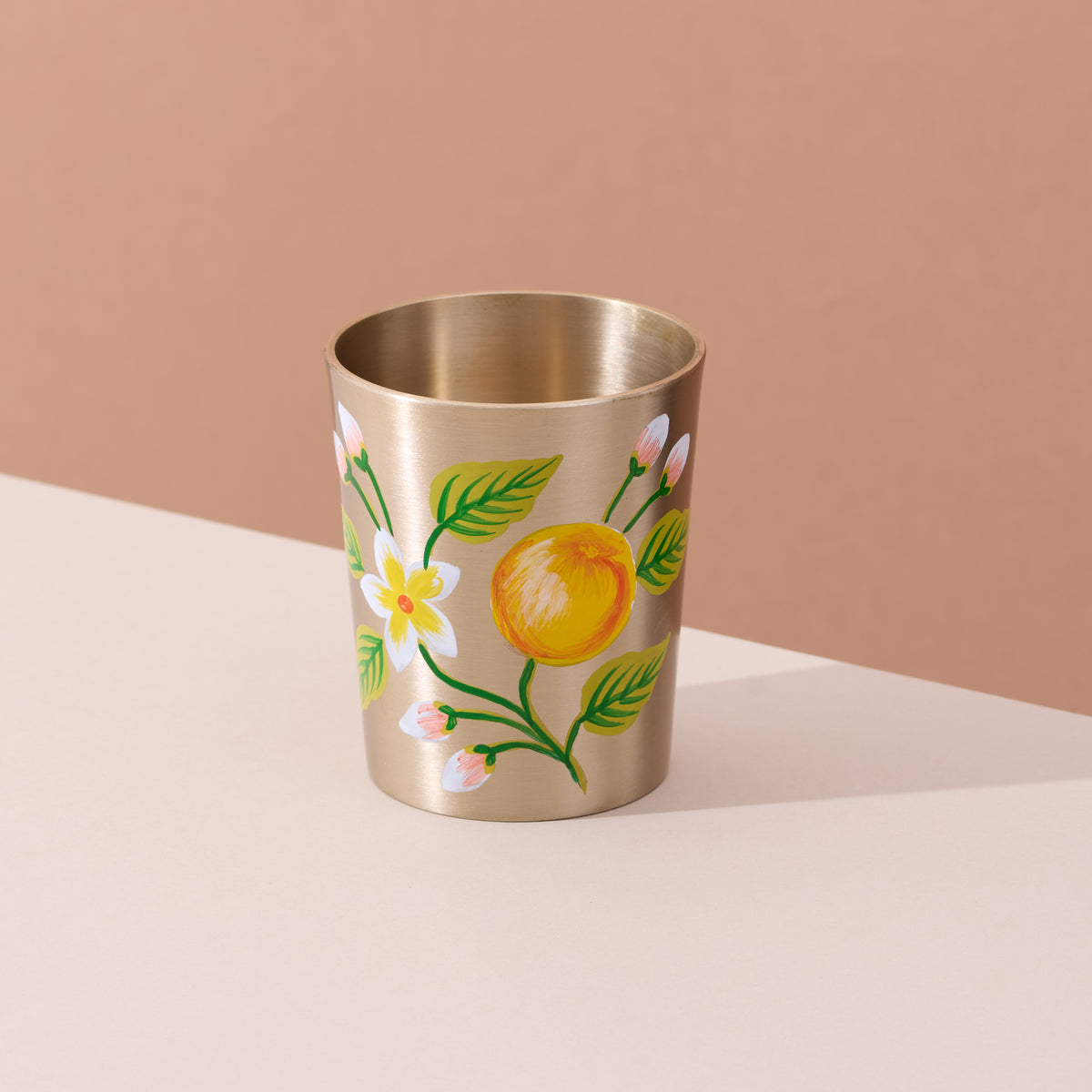 Hand-painted kansa dinner set – Citrus