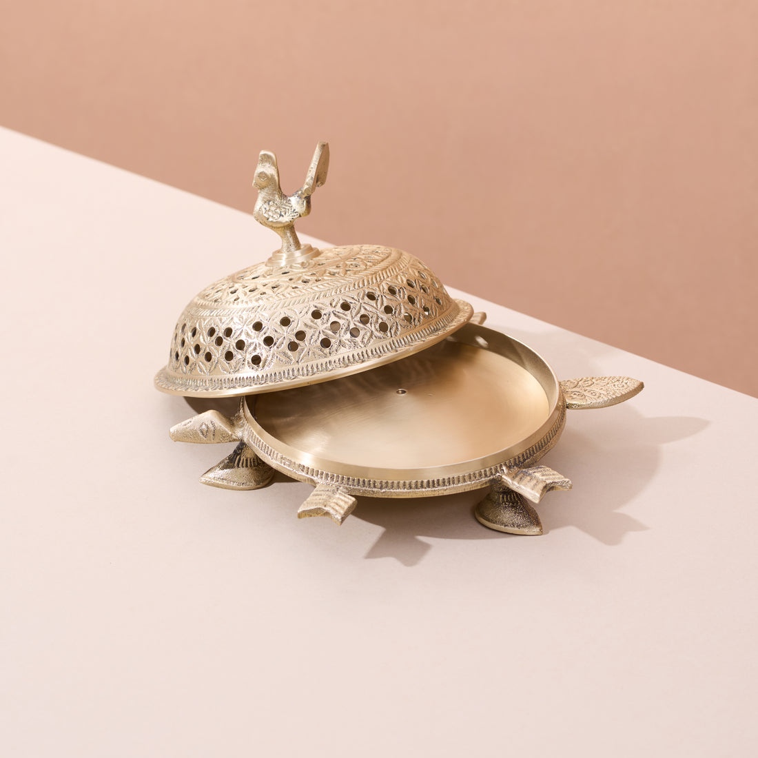 Handcrafted Brass Peacock Loban Burner (Lobaandan)