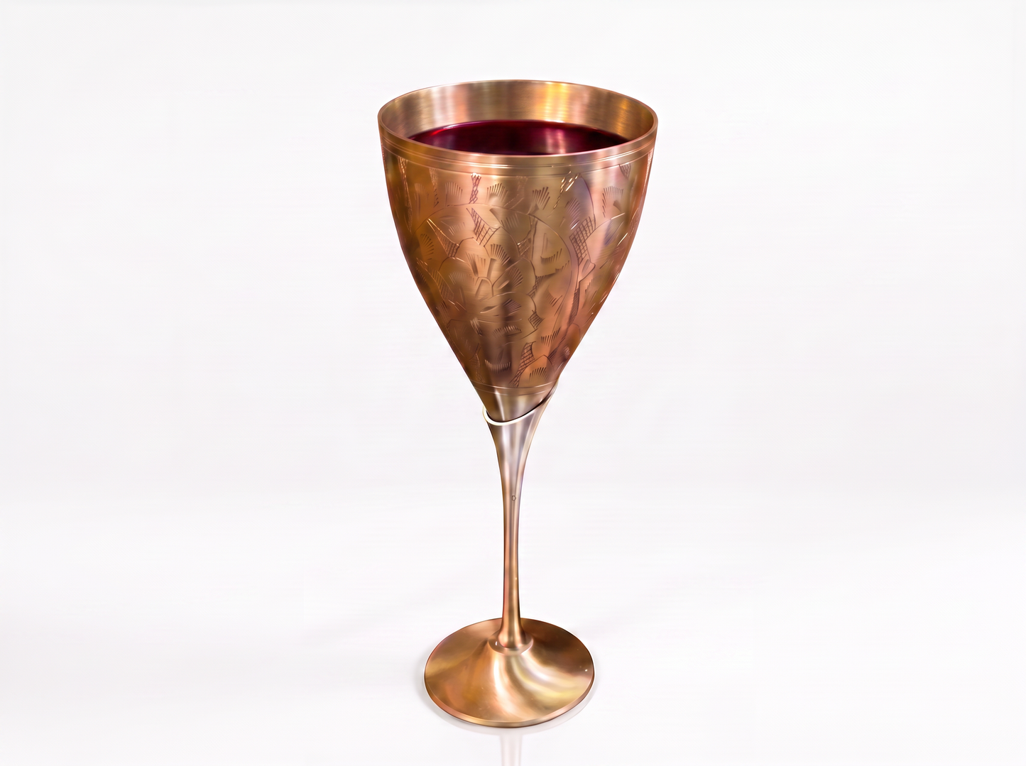 Handcrafted Brass Wine Glass