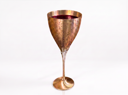 Handcrafted Brass Wine Glass