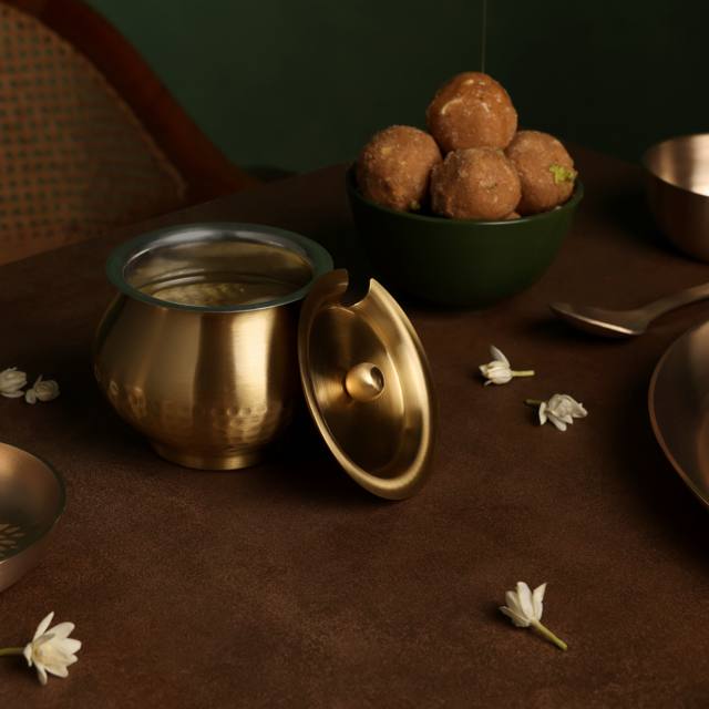 Brass Ghee Pot