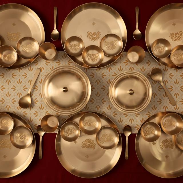 Kansa 40-Piece Dinner Set